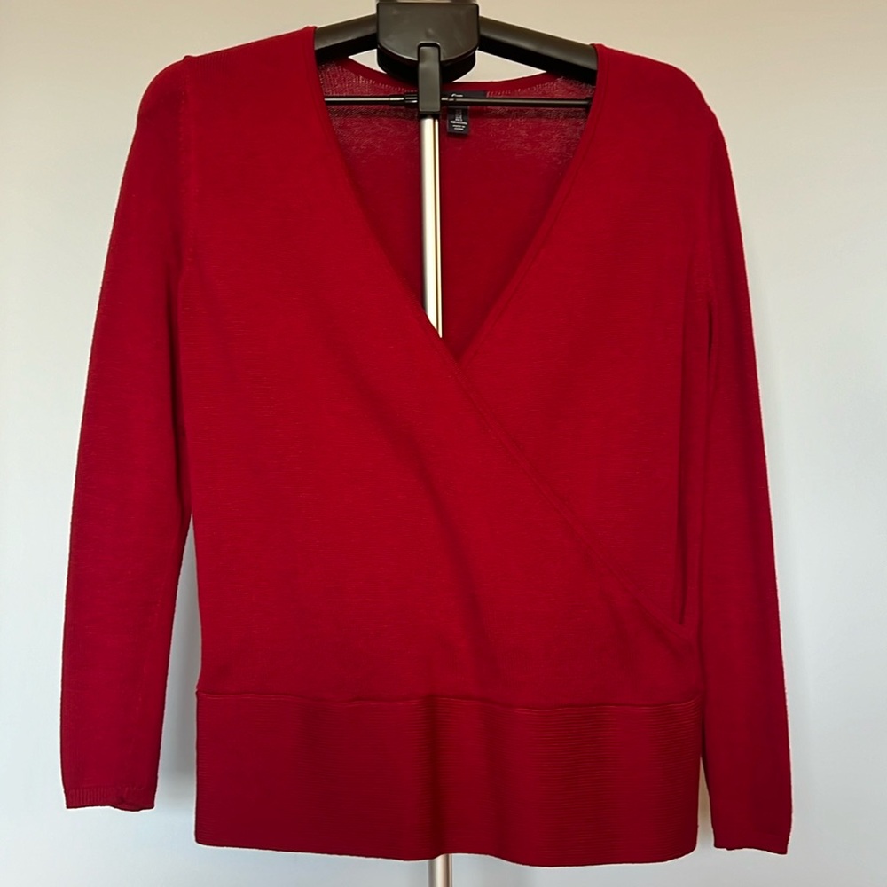 V-Neck Wrap Sweater